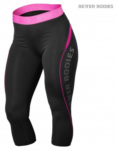 Better Bodies Fitness Curve Capri - Black Pink