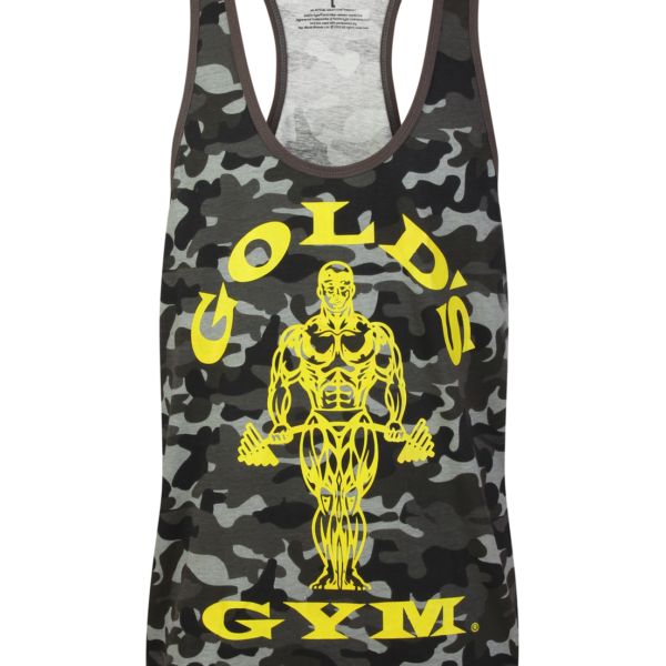 Golds Gym Muscle Joe Premium Tank  - Camo Black
