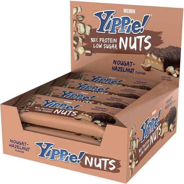 Weider Yippie! Nuts - 12 x 45g Riegel